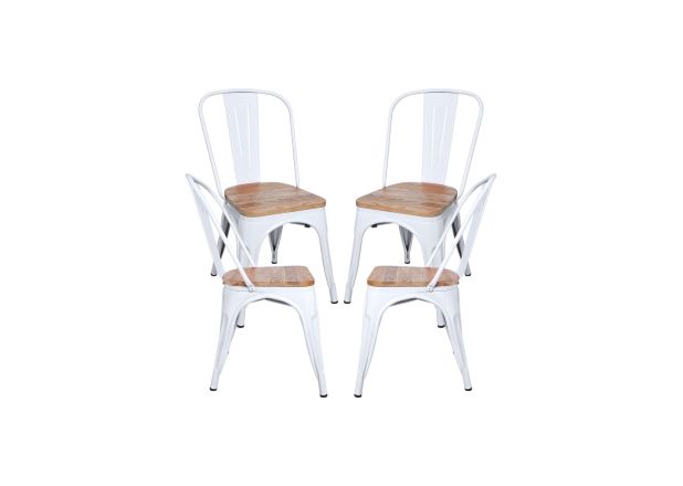 Pack 4 Sillas Meyer Madera Natural