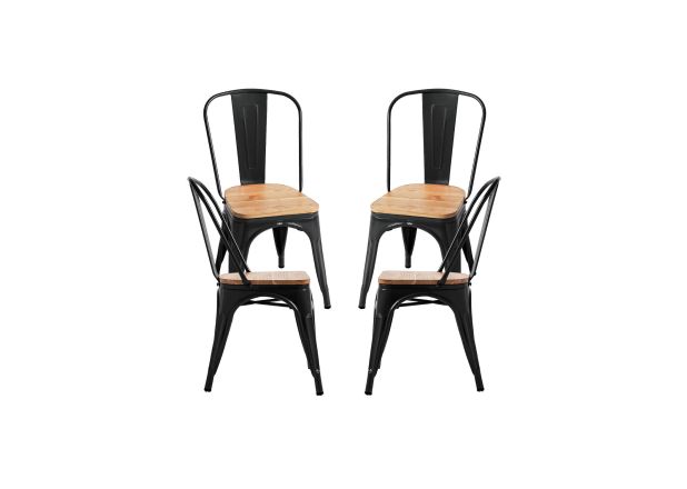 Pack 4 Sillas Meyer Madera Natural