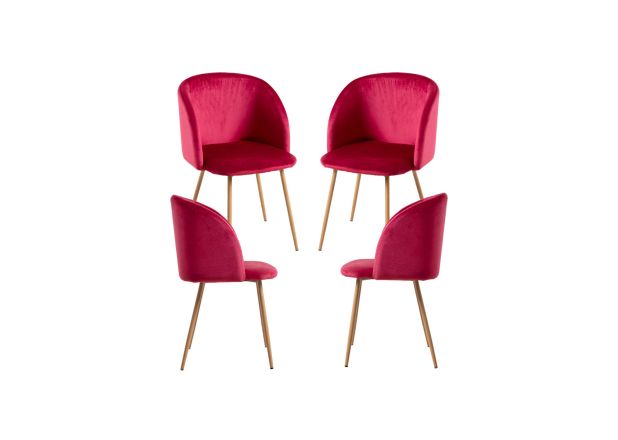 Pack 4 Sillas Hall Terciopelo