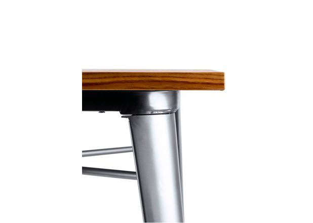 Mesa Meyer Cuadrada Madera Natural 70 cm