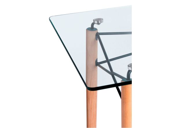 Mesa Nera Glass Retangular 120 x 80 cm