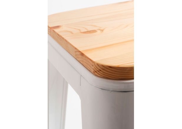 Pack 4 Taburetes Meyer Altos Madera Natural