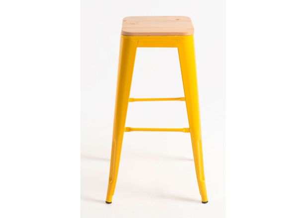 Pack 4 Taburetes Meyer Altos Madera Natural