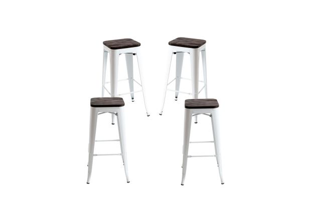 Pack 4 Taburetes Meyer Madera