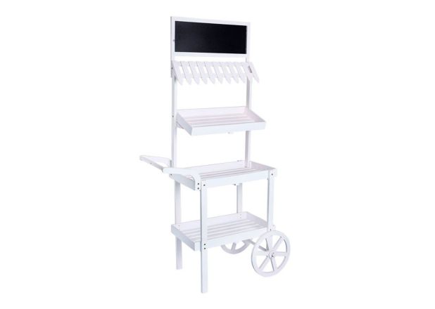 Carrito Candy Bar Lou Madera Envejecida 