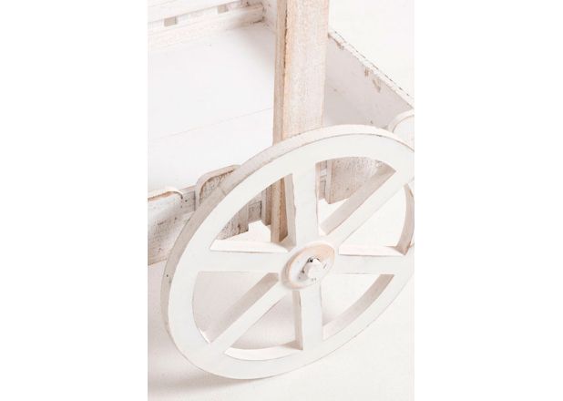 Carrito Candy Bar Wiso Blanco Envejecido