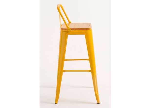 Pack 4 Taburetes Meyer Respaldo Madera Natural