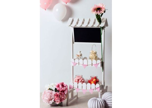 Carrito Candy Bar Madera Envejecida Myck