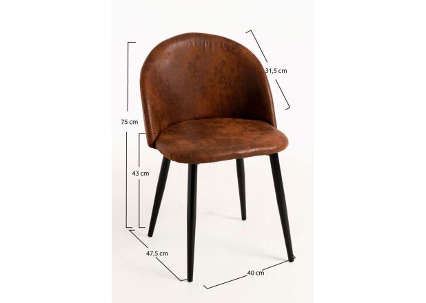 Silla Black Hill Polipiel