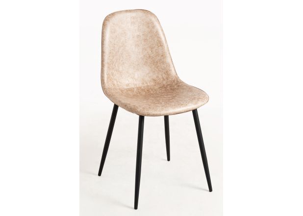 Silla Black Leo Polipiel Vintage