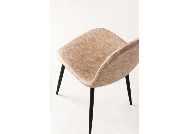 Silla Black Leo Polipiel Vintage