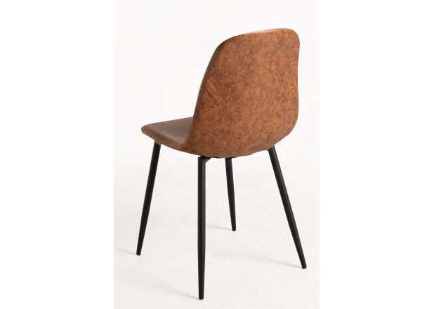 Silla Black Leo Polipiel Vintage