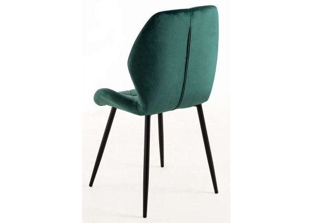 Silla Lespa Terciopelo Patas Negras