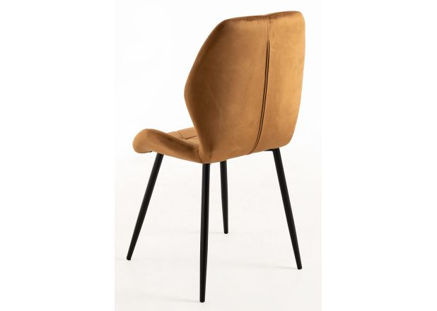 Silla Lespa Terciopelo Patas Negras