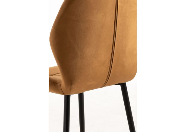 Silla Lespa Terciopelo Patas Negras