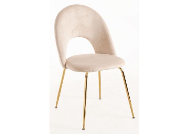 Silla Wedan Gold Terciopelo