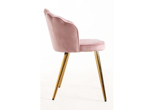 Silla Menpu Gold Terciopelo