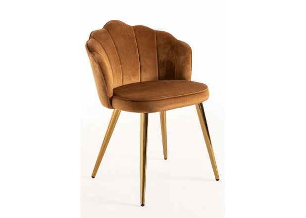 Silla Menpu Gold Terciopelo