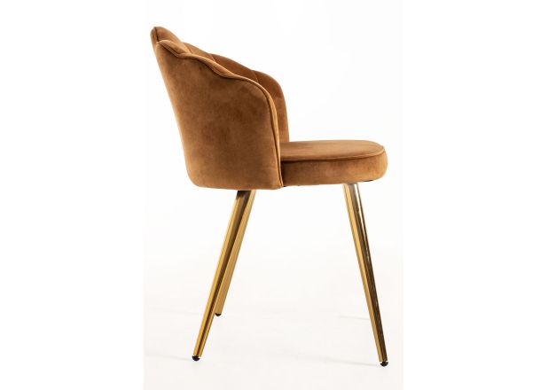 Silla Menpu Gold Terciopelo