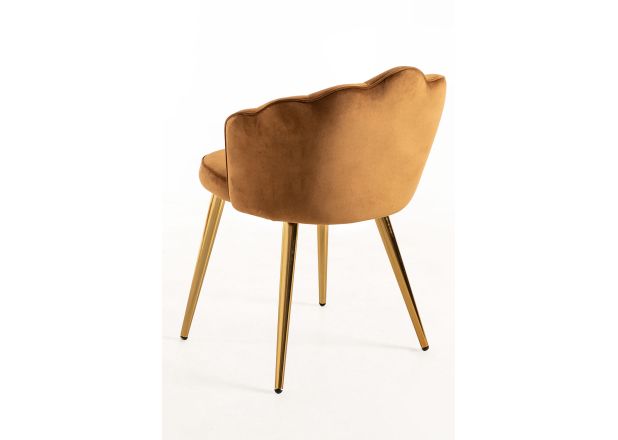Cadeira Menpu Gold Veludo