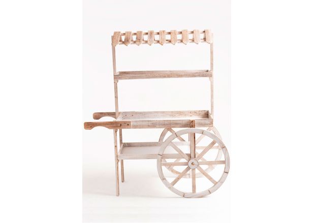 Carrito Candy Bar Madera Dins Envejecido