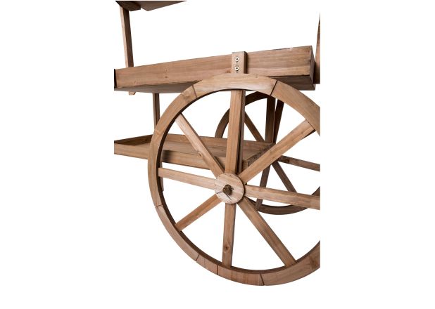 Carrito Candy Bar Madera Dins Envejecido