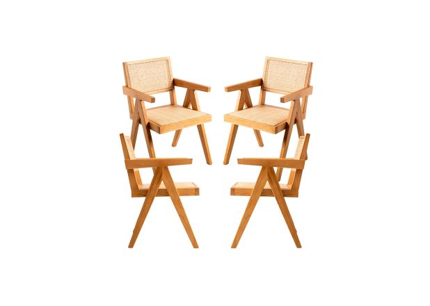 Pack 4 Sillas Flame Madera