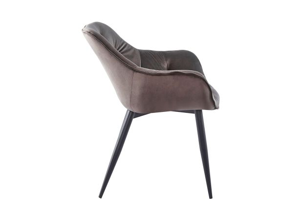 Silla Creta Black Terciopelo