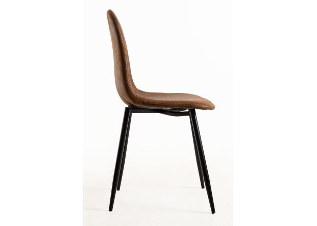 Silla Black Leo Polipiel Vintage
