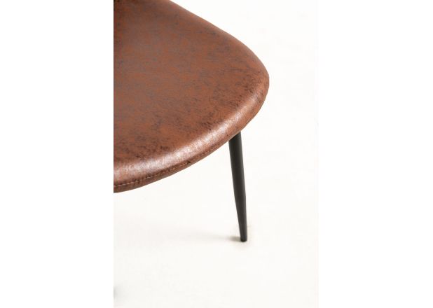 Silla Black Leo Polipiel Vintage