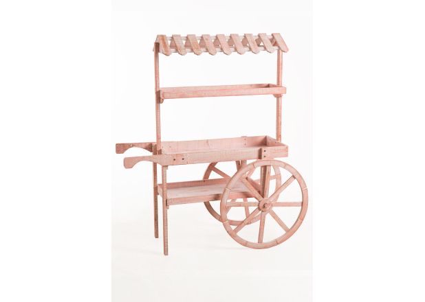 Carrito Candy Bar Madera Dins Envejecido