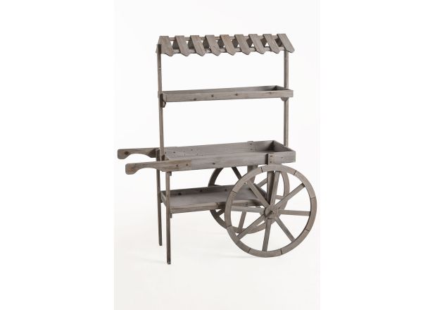 Carrito Candy Bar Madera Dins Envejecido