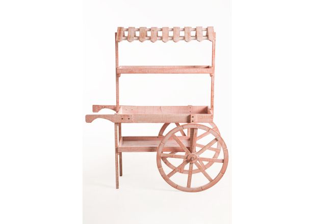 Carrito Candy Bar Madera Dins Envejecido