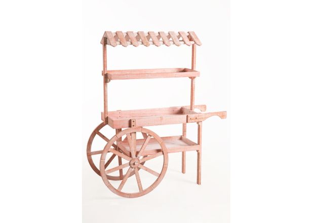 Carrito Candy Bar Madera Dins Envejecido