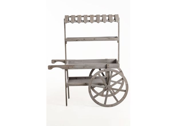 Carrito Candy Bar Madera Dins Envejecido