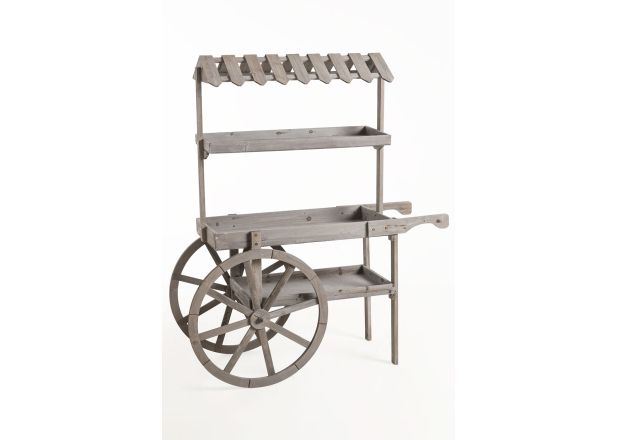 Carrito Candy Bar Madera Dins Envejecido