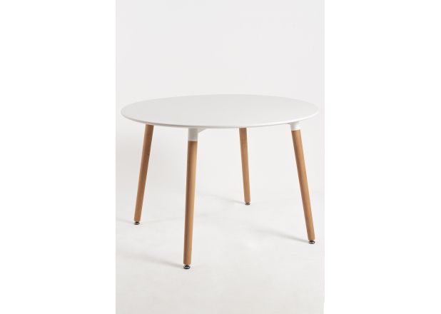 Mesa Nera Redonda 100 cm Blanca