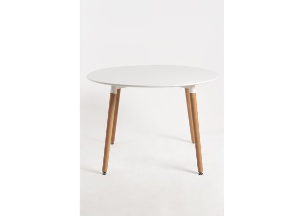 Mesa Nera Redonda 100 cm Blanca