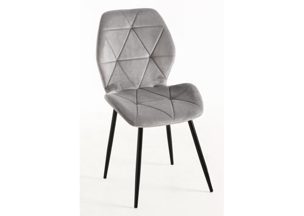 Silla Lespa Terciopelo Patas Negras