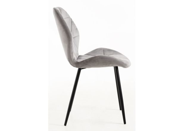 Silla Lespa Terciopelo Patas Negras