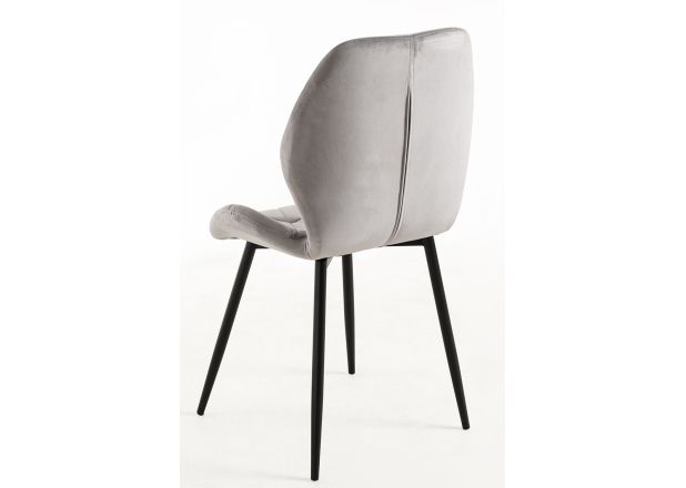 Silla Lespa Terciopelo Patas Negras