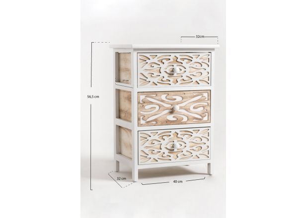 Cajonera Ancha Walfle 3 Cajones