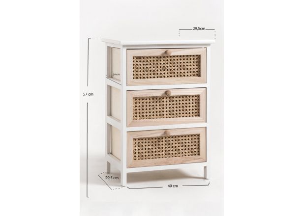 Cajonera Ancha Neblan 3 Cajones