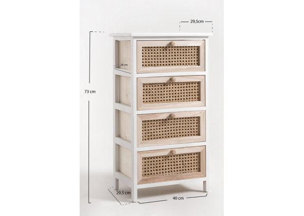 Cajonera Ancha Neblan 4 Cajones