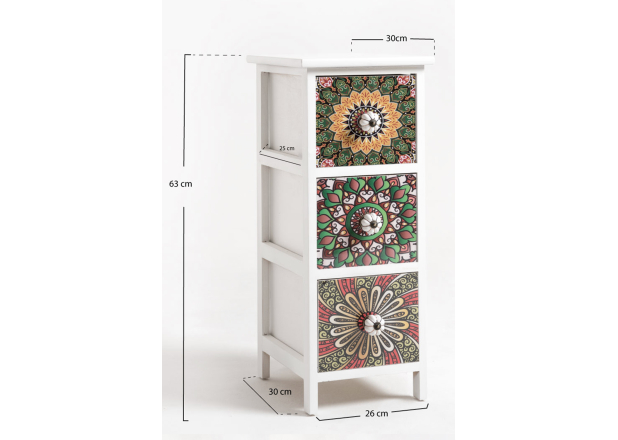 Cajonera Estrecha Sankel 3 Cajones