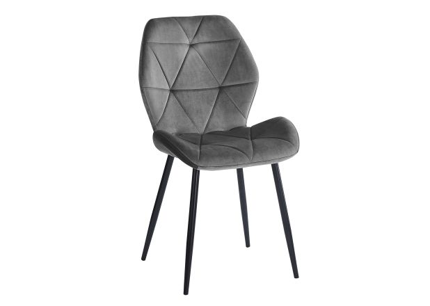 Silla Lespa Terciopelo Patas Negras