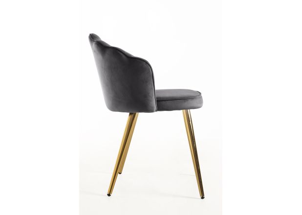 Silla Menpu Gold Terciopelo