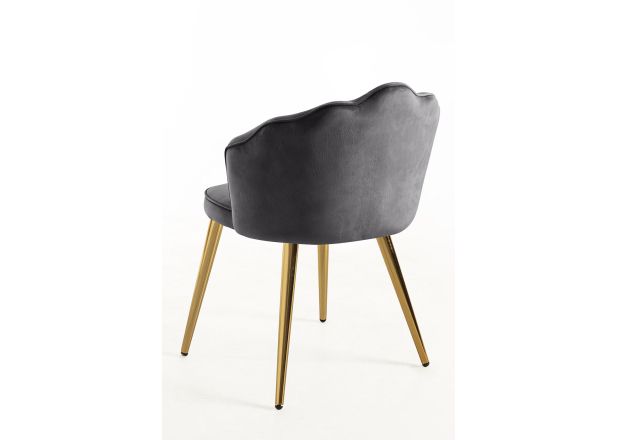 Silla Menpu Gold Terciopelo